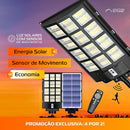 Luminária LED Solar Potência 1000W + Sensor de Movimento e Controle Remoto - 🔥Promoção de Fim de Ano🔥