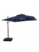 (MEGA PROMOÇÃO) - Ombrelone Parnaso Guarda Sol Gold Led Alumínio 3,0 x 3,0 C/ Base em 100 L