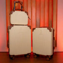 2 Malas Bordo Viagem + Frasqueira | Cadeado Numérico | Padrão ANAC | Rodinhas 360° |