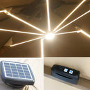 (MEGA PROMOÇÃO) - Ombrelone Parnaso Guarda Sol Gold Led Alumínio 3,0 x 3,0 C/ Base em 100 L